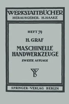 Graf |  Maschinelle Handwerkzeuge | eBook | Sack Fachmedien
