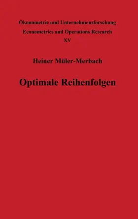 Müller-Merbach |  Optimale Reihenfolgen | Buch |  Sack Fachmedien