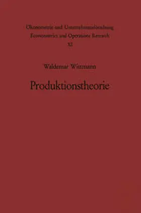 Wittmann |  Produktionstheorie | eBook | Sack Fachmedien