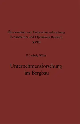 Wilke |  Unternehmensforschung im Bergbau | Buch |  Sack Fachmedien