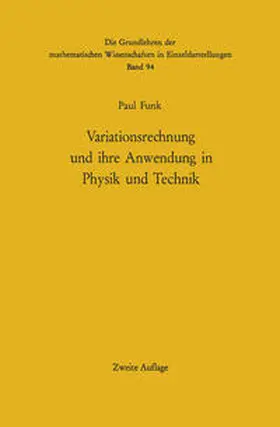 Funk |  Variationsrechnung und ihre Anwendung in Physik und Technik | eBook | Sack Fachmedien