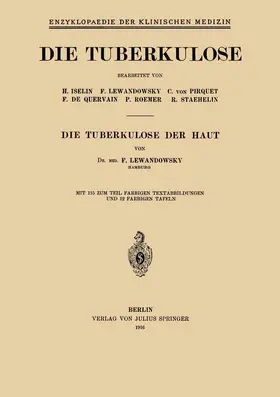 Lewandowsky / Schittenhelm / Langstein |  Die Tuberkulose der Haut | Buch |  Sack Fachmedien