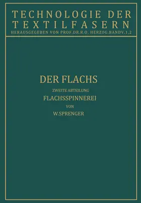 Sprenger / Herzog |  Der Flachs | Buch |  Sack Fachmedien