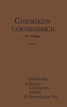 Biedermann / Roth / Koppel |  Chemiker-Taschenbuch | Buch |  Sack Fachmedien