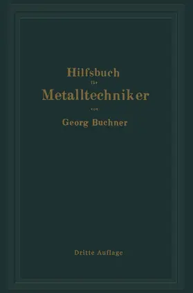 Buchner |  Hilfsbuch für Metalltechniker | Buch |  Sack Fachmedien