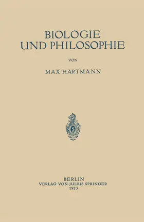 Hartmann |  Biologie und Philosophie | Buch |  Sack Fachmedien