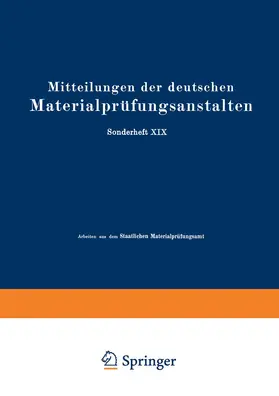 Bauer / Siebel / Vollenbruck |  Mitteilungen der deutschen Materialprüfungsanstalten | Buch |  Sack Fachmedien