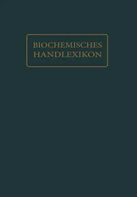 Bass / Dalmer / Kröner | Biochemisches Handlexikon | E-Book | sack.de