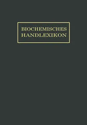 Dalmer / Klänhardt / Küster | Biochemisches Handlexikon | E-Book | sack.de