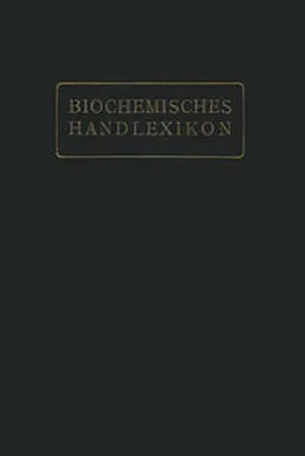 Zemplén / Abderhalden | Biochemisches Handlexikon | E-Book | sack.de