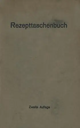 Harms / Hildebrand / Otto |  Rezepttaschenbuch (nebst Anhang) | eBook | Sack Fachmedien