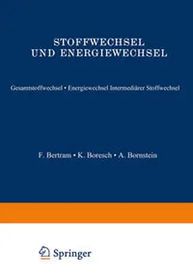 Bethe / Bergmann / Embden |  Stoffwechsel und Energiewechsel | eBook | Sack Fachmedien