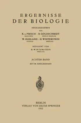 Frisch / Goldschmidt / Ruhland | Ergebnisse der Biologie | E-Book | sack.de