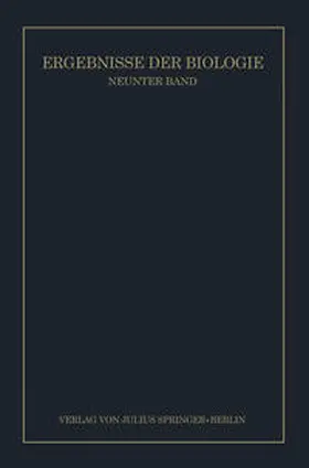 Frisch / Goldschmidt / Ruhland | Ergebnisse der Biologie | E-Book | sack.de