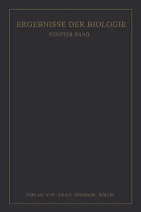 Frisch / Goldschmidt / Ruhland | Ergebnisse der Biologie | E-Book | sack.de