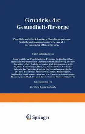 Baum / Gierke / Höber |  Grundriss der Gesundheitsfürsorge | eBook | Sack Fachmedien