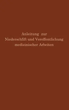Simmons / Fishbein |  Anleitung zur Niederschrift und Veröffentlichung medizinischer Arbeiten | eBook | Sack Fachmedien