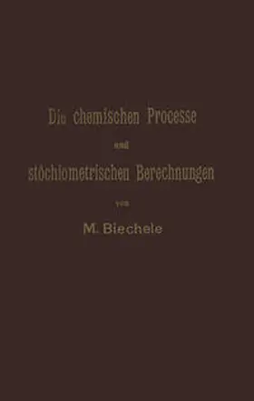 Biechele | Die chemischen Processe und stöchiometrischen Berechnungen bei den Prüfungen und Wertbestimmungen der im Arzneibuche für das Deutsche Reich (vierte Ausgabe) aufgenommenen Arzneimittel | E-Book | sack.de