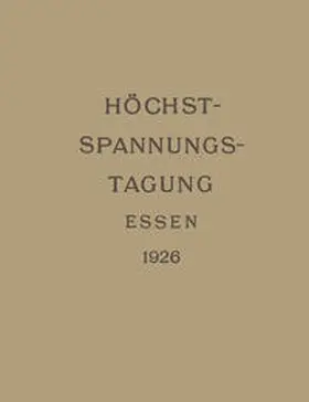  Höchstspannungs-Tagung Essen | eBook | Sack Fachmedien