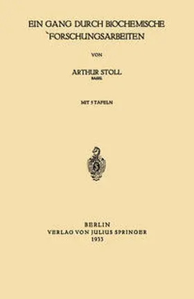 Stoll | Ein Gang durch Biochemische Forschungsarbeiten | E-Book | sack.de