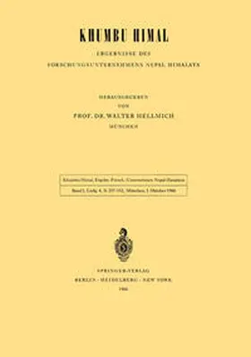 Hellmich |  Khumbu Himal — Ergebnisse des Forschungsunternehmens Nepal Himalaya | eBook | Sack Fachmedien