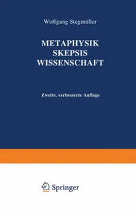Stegmüller | Metaphysik Skepsis Wissenschaft | E-Book | sack.de