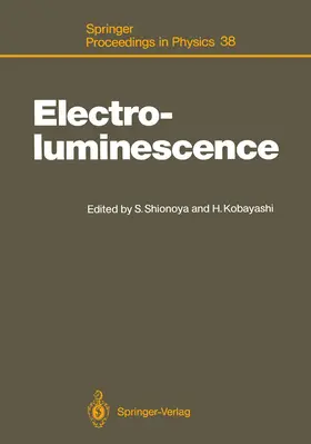 Shionoya / Kobayashi |  Electroluminescence | Buch |  Sack Fachmedien