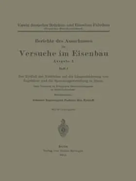 Rudelhoff / V. dt. Brücken- u. Eisenbau-Fabr. | Berichte des Ausschusses für Versuche im Eisenbau | E-Book | sack.de
