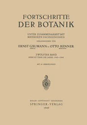 Gäumann / Renner |  Fortschritte der Botanik | eBook | Sack Fachmedien