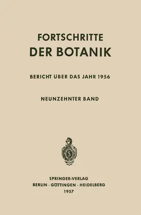 Lüttge / Beyschlag / Cushman |  Bericht Über das Jahr 1956 | Buch |  Sack Fachmedien
