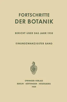 Lüttge / Beyschlag / Büdel |  Bericht Über das Jahr 1958 | eBook | Sack Fachmedien
