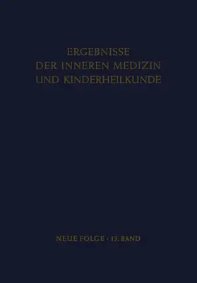 Heilmeyer / Schoen / Rudder |  Ergebnisse der Inneren Medizin und Kinderheilkunde | Buch |  Sack Fachmedien