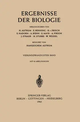 Autrum / Bünning / Weidel |  Ergebnisse Der Biologie | eBook | Sack Fachmedien