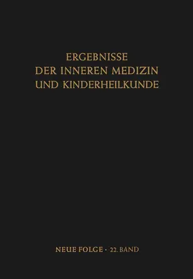 Heilmeyer / Prader / Schoen |  Ergebnisse der Inneren Medizin und Kinderheilkunde | Buch |  Sack Fachmedien