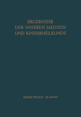Heilmeyer / Schoen / Muller |  Ergebnisse der Inneren Medizin und Kinderheilkunde | Buch |  Sack Fachmedien