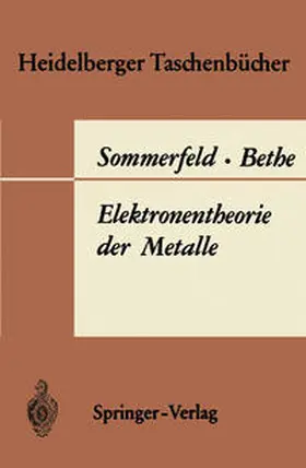 Sommerfeld / Bethe |  Elektronentheorie der Metalle | eBook | Sack Fachmedien