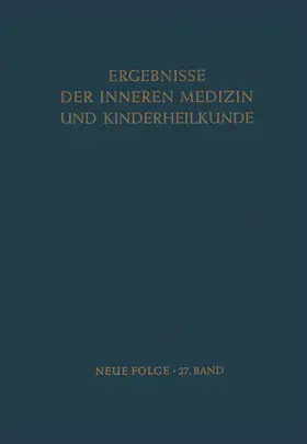 Heilmeyer / Schoen / Prader |  Ergebnisse der Inneren Medizin und Kinderheilkunde | Buch |  Sack Fachmedien