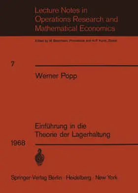 Popp |  Einführung in die Theorie der Lagerhaltung | eBook | Sack Fachmedien
