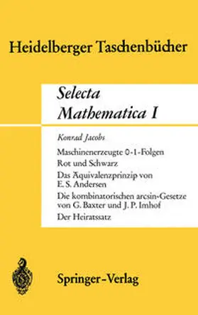 Jacobs / Andersen / Baxter | Selecta Mathematica I | E-Book | www2.sack.de