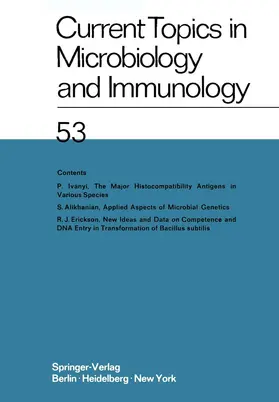Arber / Maaløe / Braun |  Current Topics in Microbiology and Immunology | Buch |  Sack Fachmedien
