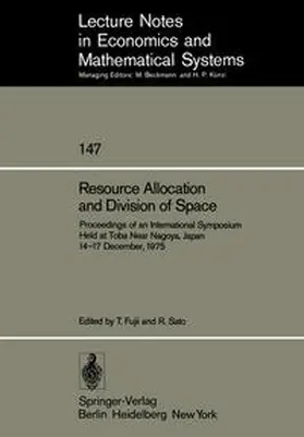 Fujii / Sato |  Resource Allocation and Division of Space | eBook | Sack Fachmedien
