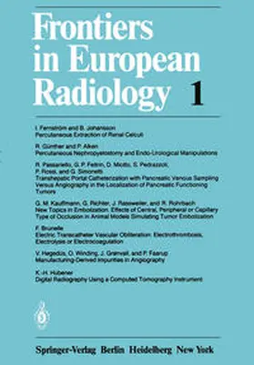  Frontiers in European Radiology | eBook | Sack Fachmedien