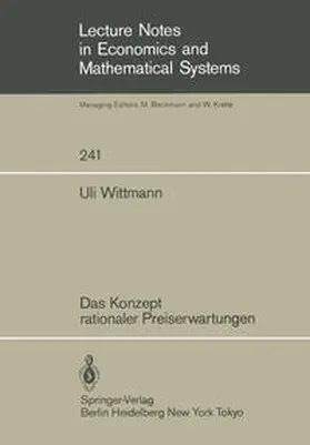 Wittmann | Das Konzept rationaler Preiserwartungen | E-Book | www2.sack.de