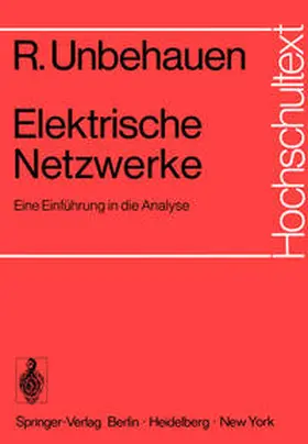 Unbehauen |  Elektrische Netzwerke | eBook | Sack Fachmedien