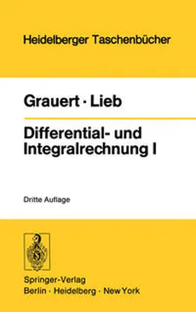 Grauert / Lieb |  Differential- und Integralrechnung I | eBook | Sack Fachmedien