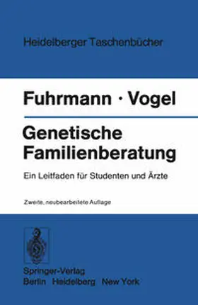 Fuhrmann / Vogel |  Genetische Familienberatung | eBook | Sack Fachmedien