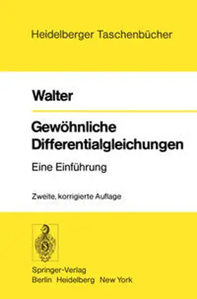 Walter |  Gewöhnliche Differentialgleichungen | eBook | Sack Fachmedien