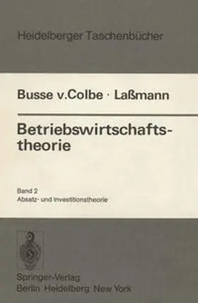 Busse Von Colbe / Lassmann |  Betriebswirtschaftstheorie | eBook | Sack Fachmedien