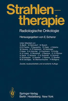 Scherer |  Strahlentherapie | eBook | Sack Fachmedien