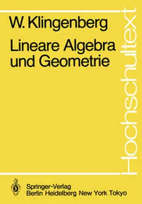 Klingenberg |  Lineare Algebra und Geometrie | eBook | Sack Fachmedien